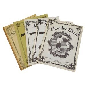 Thunder Stick Vintage Magazine Collection Set of 5 Dec 73-Jan 74 Rare